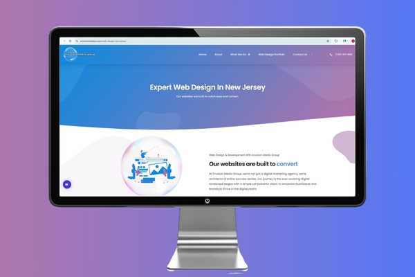 Clean intro design in service page website design.