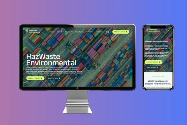 Hazwaste environmental website design