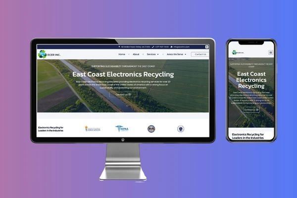 ecer inc website portfolio