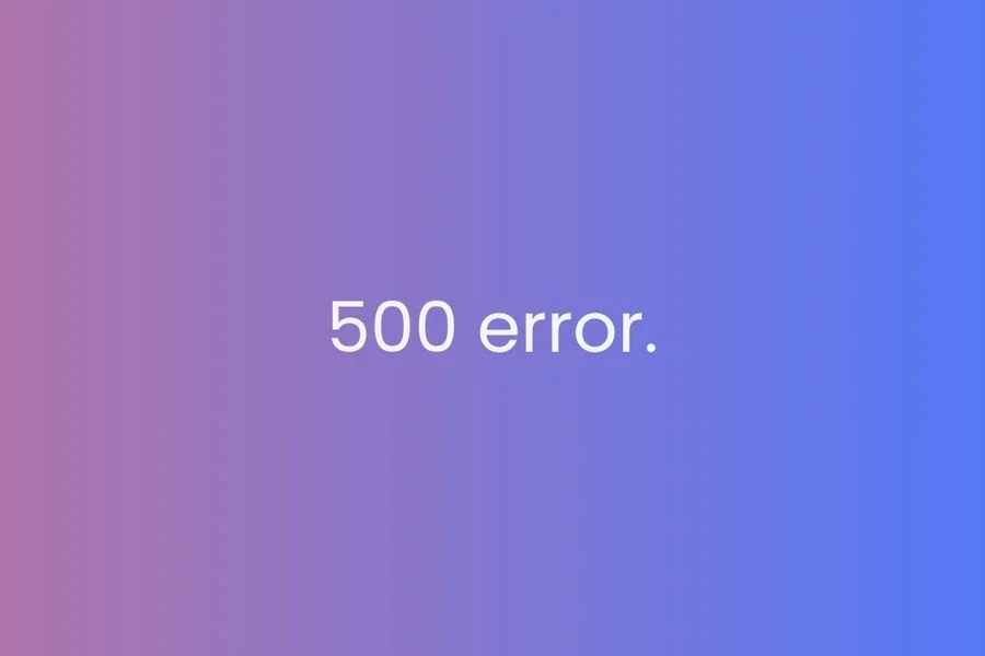 500 error graphic